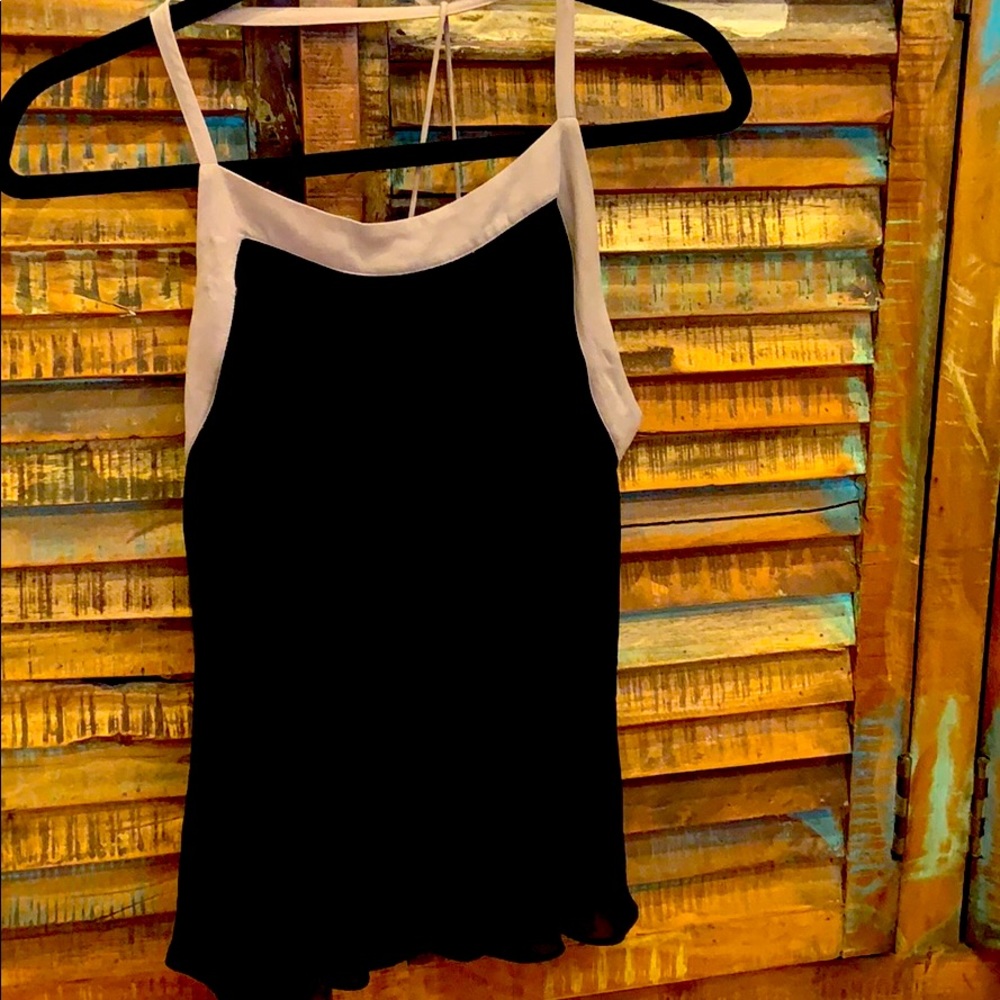 Black and Nude Blouse